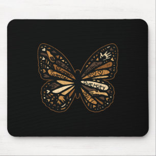 Schmetterling Frauen Schwarzer Geschichtsmonat Män Mousepad