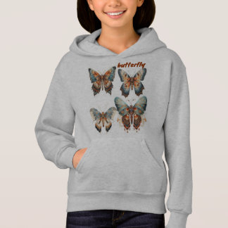 Schmetterling für Mädchen Hoodie