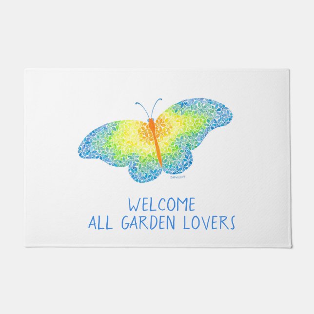 Schmetterling Fußmatte (Vorderseite)