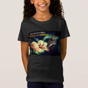 Schmetterling füttre auf Blume T-Shirt