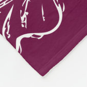 Schmetterling gemustert fleecedecke (Ecke)