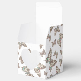 Schmetterling-gemusterte Gastgeschenk Hochzeit Geschenkschachtel