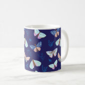 Schmetterling Gemusterte Tasse (VorderseiteRechts)