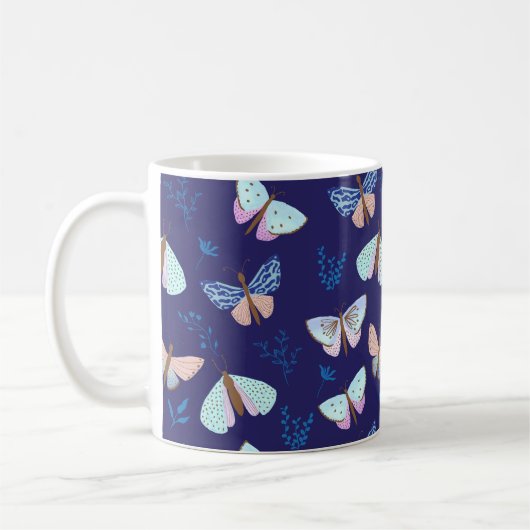 Schmetterling Gemusterte Tasse (Links)