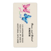 Schmetterling Gender Reveal Party Einladung (Vorne)