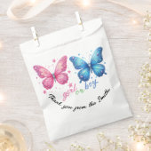 Schmetterling Gender Reveal Party Einladung Geschenktütchen (Ausgeschnitten)