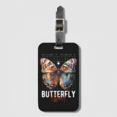 Schmetterling Gepäckanhänger (Vorderseite Vertikal)