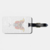 Schmetterling Gepäckanhänger (Rückseite horizontal)