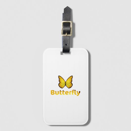 Schmetterling Gepäckanhänger (Vorderseite Vertikal)