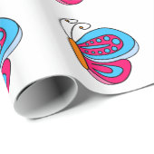 Schmetterling Geschenkpapier (Rolleneckpunkt)