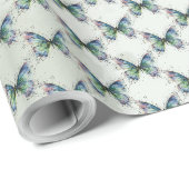 Schmetterling Geschenkpapier (Rolleneckpunkt)