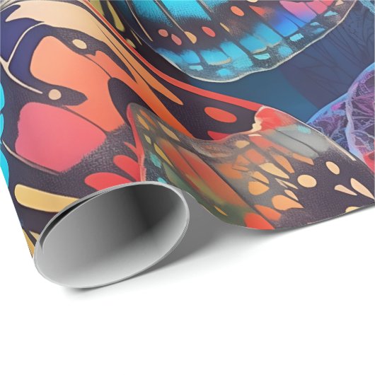 Schmetterling Geschenkpapier (Rolleneckpunkt)