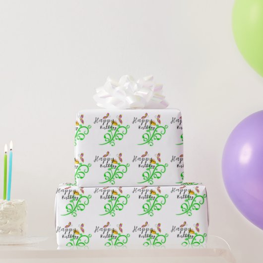 Schmetterling Geschenkpapier (Partygeschenke)