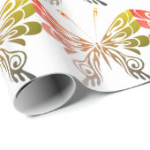Schmetterling Geschenkpapier (Rolleneckpunkt)
