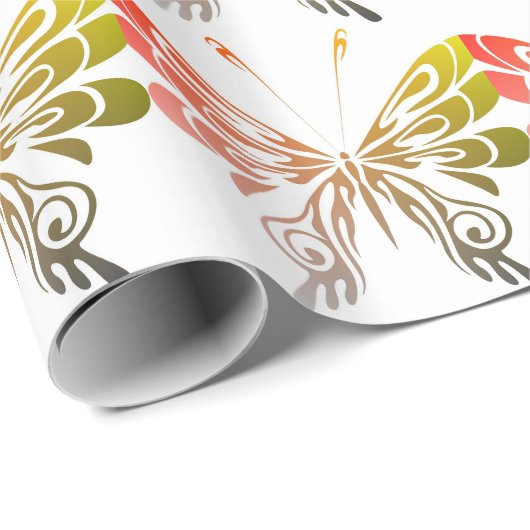 Schmetterling Geschenkpapier (Rolleneckpunkt)