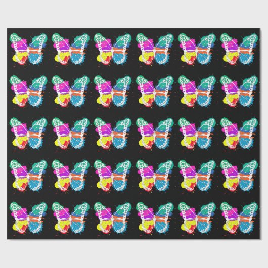 Schmetterling Geschenkpapier (Flach)