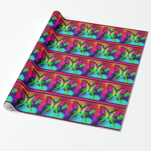 Schmetterling Geschenkpapier (Ungerollt)