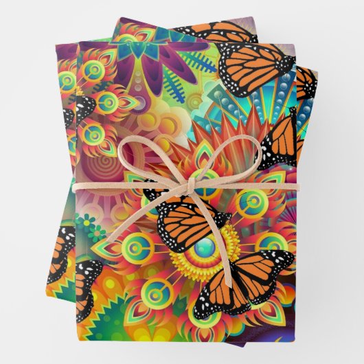 Schmetterling Geschenkpapier Set (Beispiel)