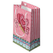 Schmetterling - Geschenktasche Kleine Geschenktüte (Vorderseite Schrägansicht)