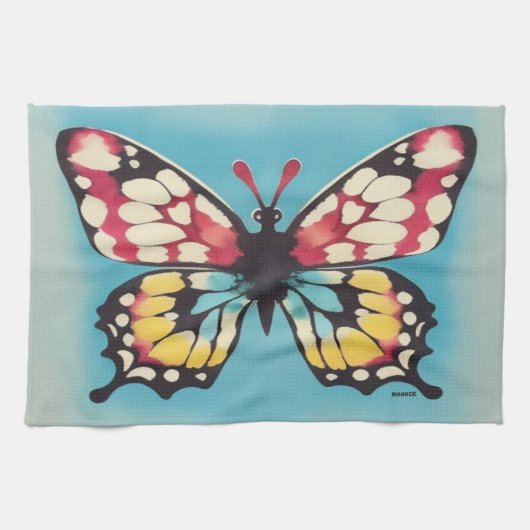 Schmetterling Geschirrtuch (Horizontal)