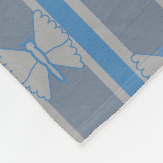 Schmetterling gestreift fleecedecke (Ecke)