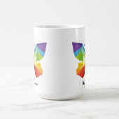 Schmetterling gestrichen, mit Monogramm Kaffeetasse (Mittel)