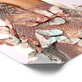 Schmetterling Glam Editorisches Poster Papier (Hal (Ecke)