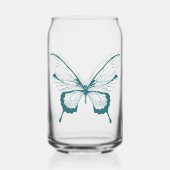 Schmetterling Glas Dose (Rückseite)