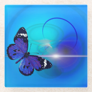 Schmetterling Glasuntersetzer