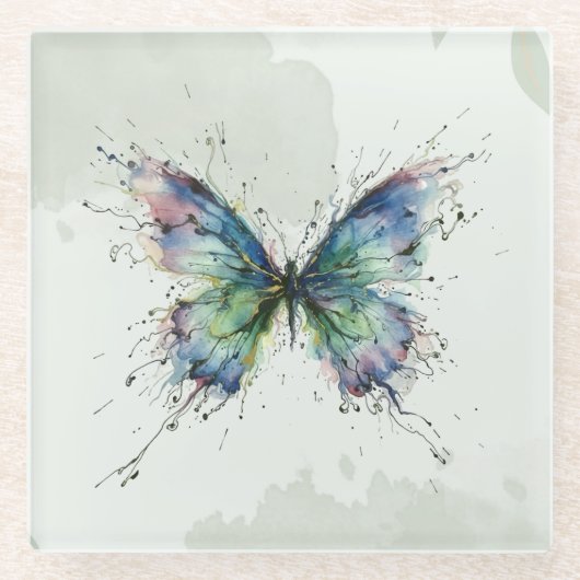 Schmetterling Glasuntersetzer (Vorderseite)