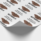 Schmetterling glaubt an euch selbst Schmetterling Geschenkpapier (Ecke)