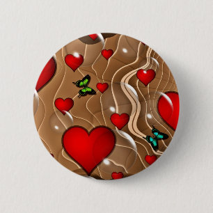 Schmetterling & Gold Button