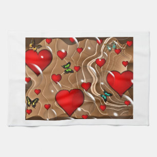 Schmetterling & Gold Handtuch