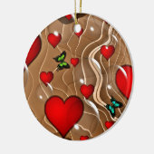 Schmetterling & Gold Keramik Ornament (Links)