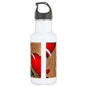 Schmetterling & Gold Trinkflasche (Rückseite)