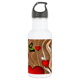 Schmetterling & Gold Trinkflasche