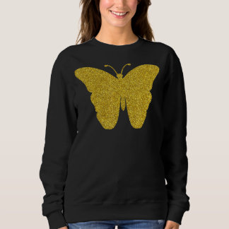 Schmetterling Golden Insect Animal for Girls Ehefr Sweatshirt