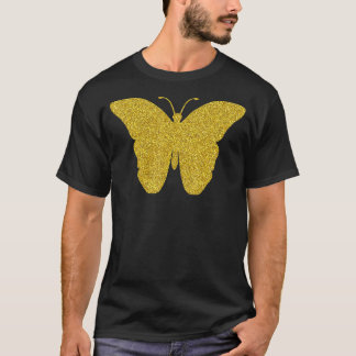 Schmetterling Golden Insect Animal for Girls Ehefr T-Shirt