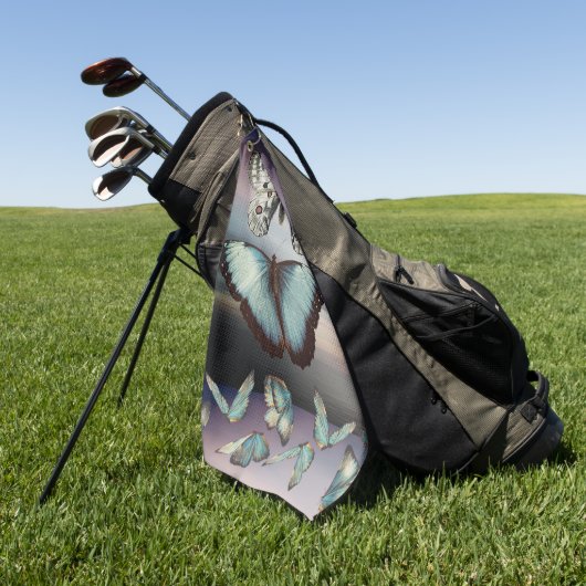 Schmetterling Golfhandtuch (Gras)
