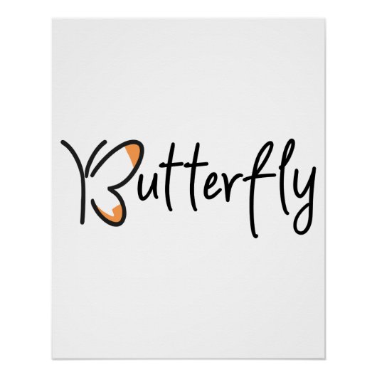 Schmetterling Grafikdesign, Schmetterling Poster (Vorderseite)