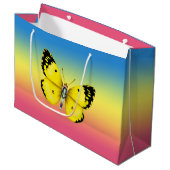 Schmetterling Große Geschenktüte (Vorderseite Schrägansicht)