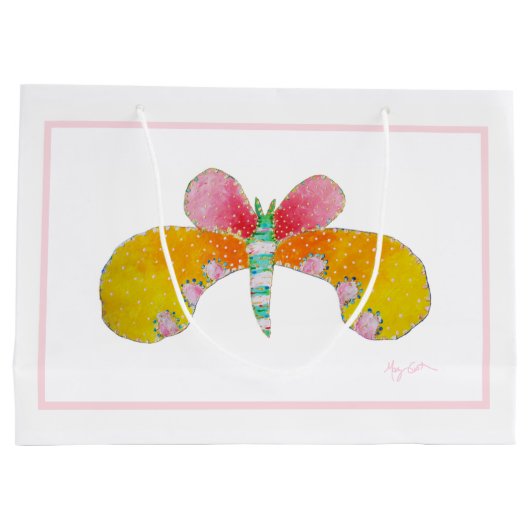 Schmetterling Große Geschenktüte (Rückseite)