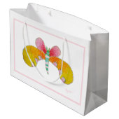 Schmetterling Große Geschenktüte (Rückseite Schrägansicht)