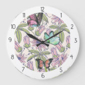 Schmetterling Große Wanduhr (Vorderseite)
