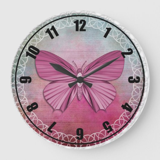 Schmetterling Große Wanduhr (Vorderseite)