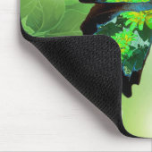 Schmetterling grünes Mousepad (Ecke)
