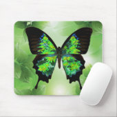 Schmetterling grünes Mousepad (Mit Mouse)