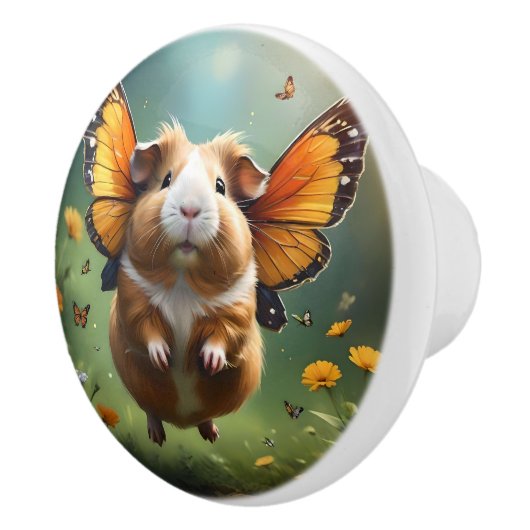 Schmetterling-Guinea Keramikknauf (Rechts)