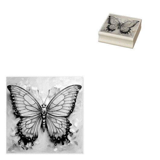 Schmetterling gummistempel (Stempel)