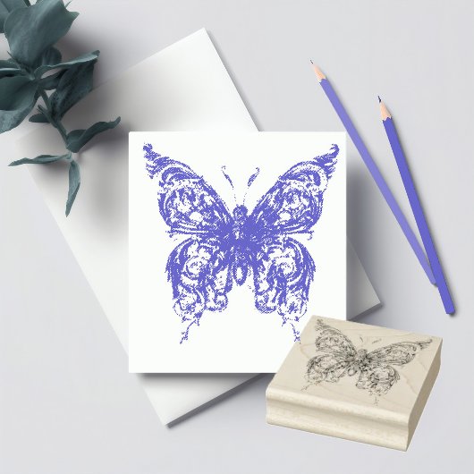 Schmetterling Gummistempel